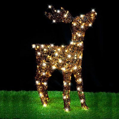 Christmas LED Acrylic Reindeer Stand Hea