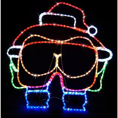 Christmas 89cm LED Mooning Santa Ropelig