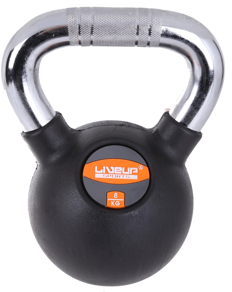 LIVEUP SPORTS Rubber Kettle Dumbbell 8kg Buyers Note Discount Freight