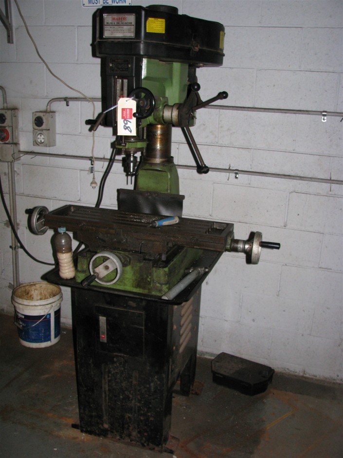 Milling and Drilling Machine, Hafco Model RF30, S/No. 984235, table size 7 Auction (0068