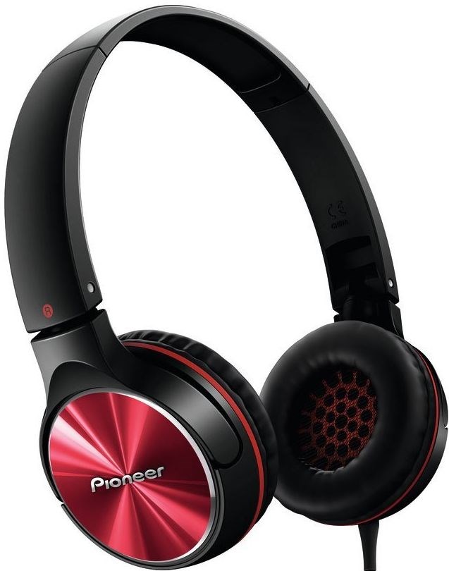 Pioneer SE-MJ532 On Ear Headphones (Red)