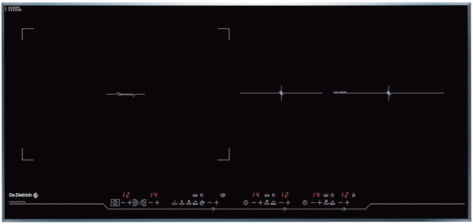 De Dietrich 93cm 4 Zones With Continuum 