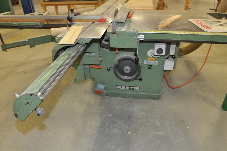 Panel Saw Martin Sliding Panel Saw with 2520 x 350 mm Alloy Sliding