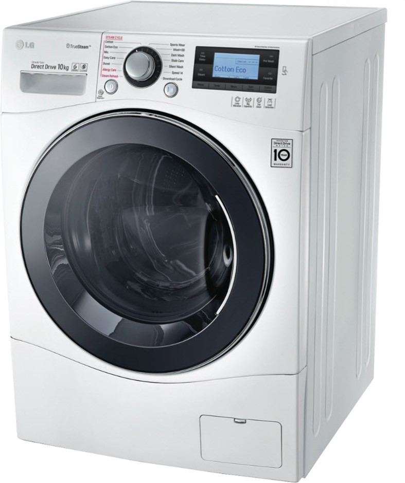 LG 10kg Front Load Washing Machine (Whit