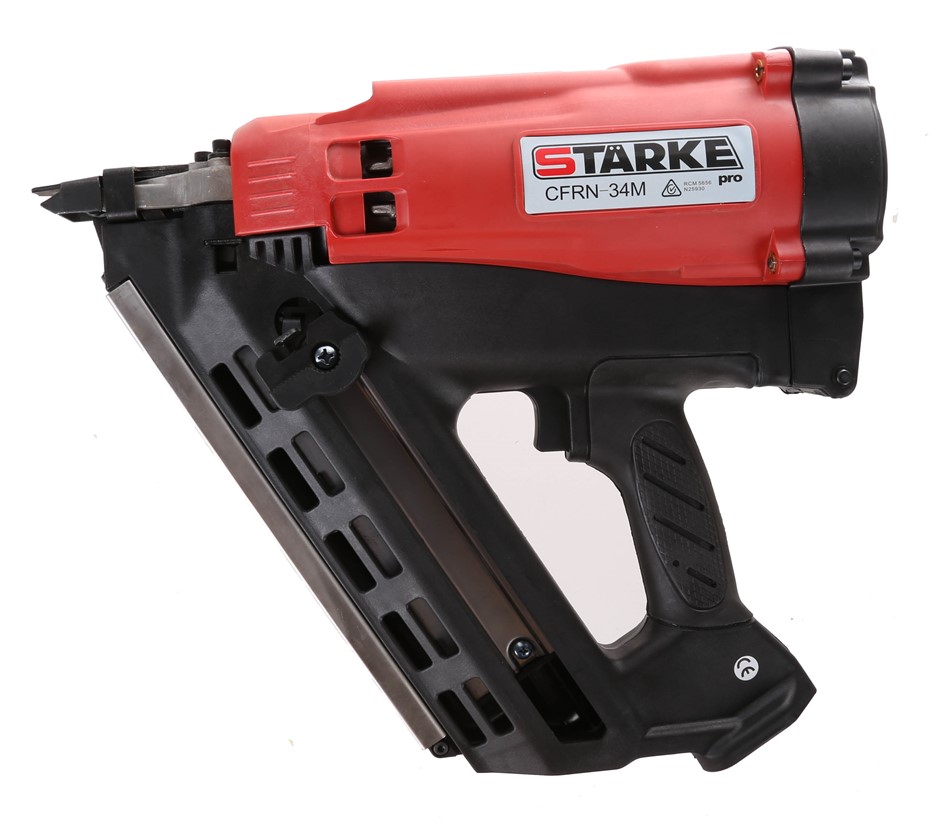 STARKE Gas Fuel Framing Nailer, 34 Degree Nail Gun, Model CFRN34M