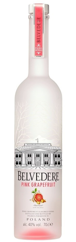 Belvedere Pink Grapefruit Vodka (6 x 700