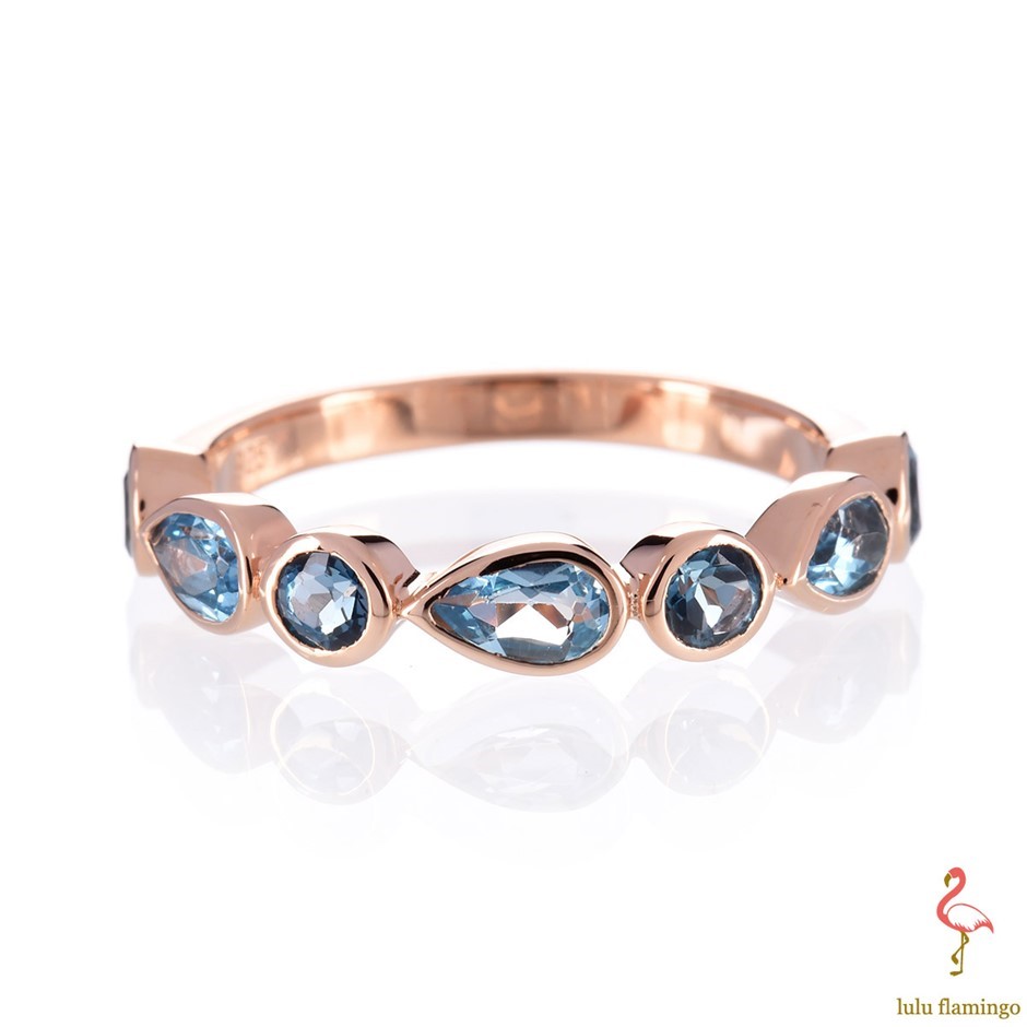 NEW Lulu Flamingo Rose Gold Plated 925 L