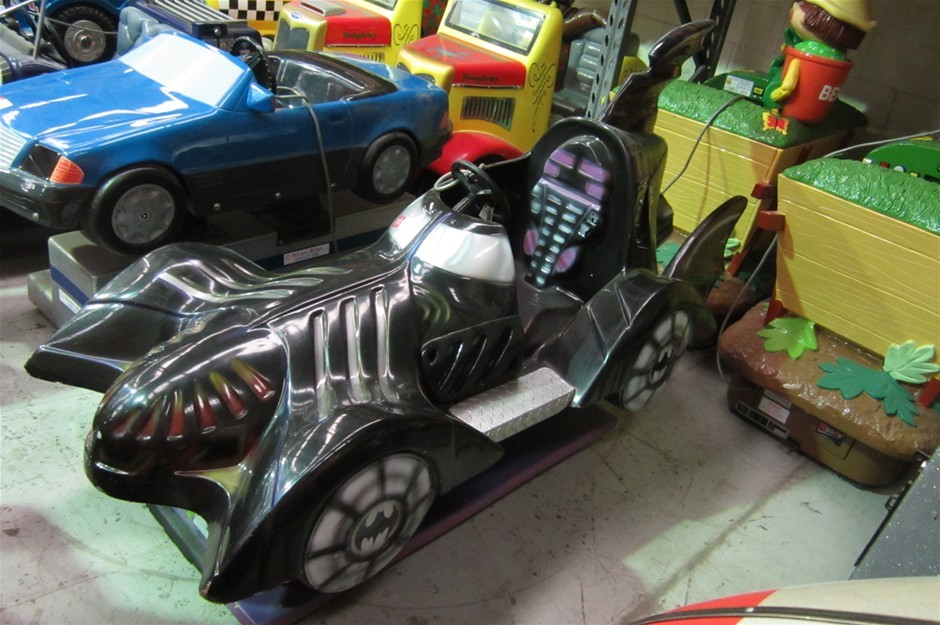 KRA Batmobile coin operated ride, working, single seater Auction (0006 ...