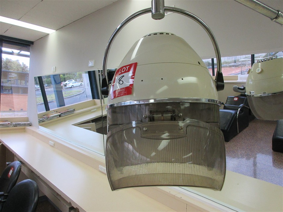 Wall mounted commercial hair salon hair dryer, 240 volt with 3 heat