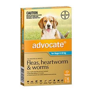 ADVOCATE for Medium Dog 4-10kg 6's