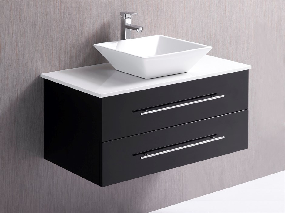 900mm Wall Hung Vanity Unit With Stone T