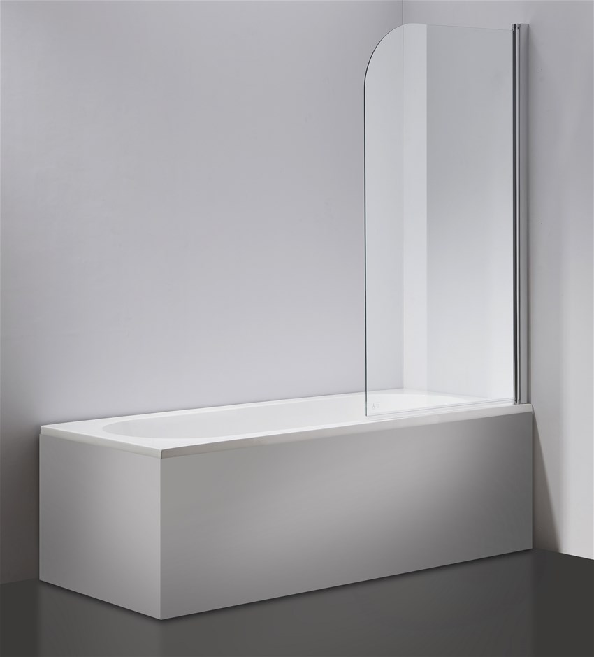 Buy 180° Pivot 6mm Glass Over Bath Shower Screen Door Panel By Della