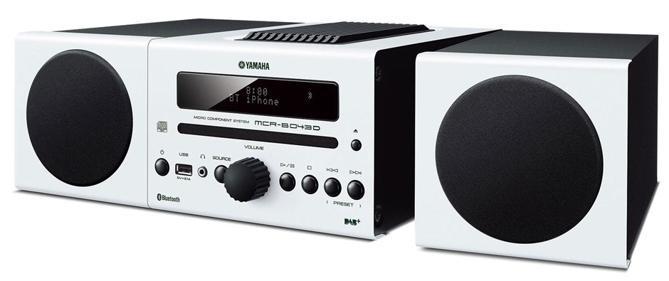 Yamaha MCR-B043D Mini HiFi System (White