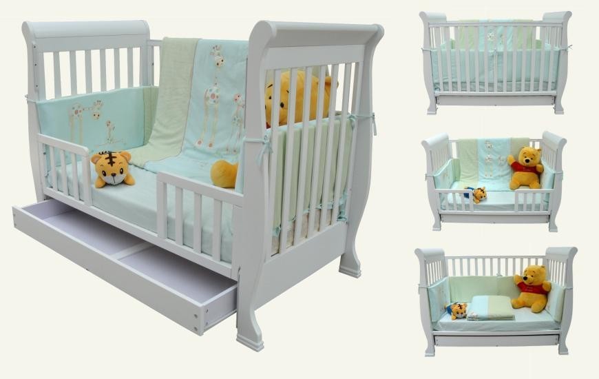 3 in 1 sales sleigh cot