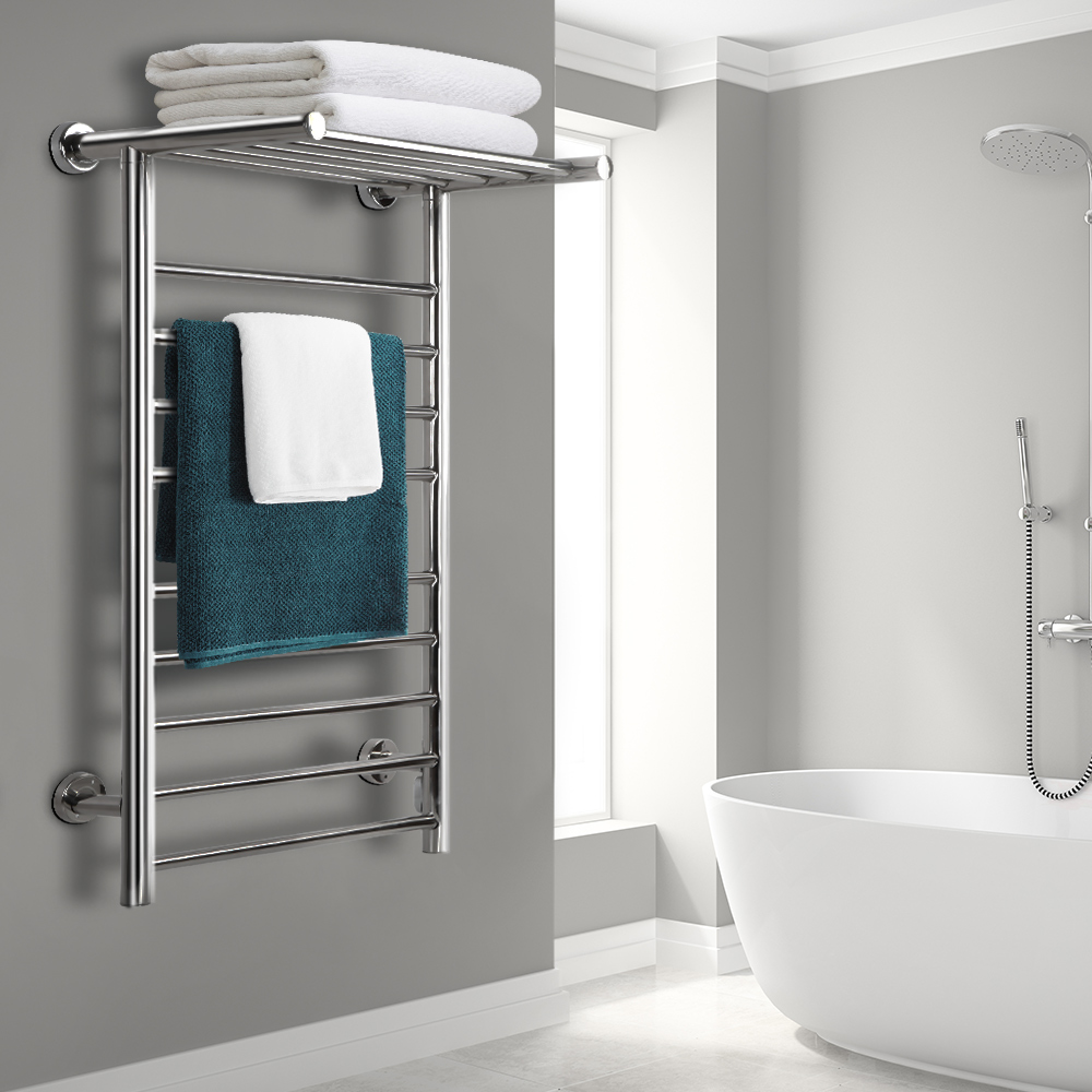 Buy Devanti Electric Heated Towel Rail Warmer Heater Rails Wall Mounted