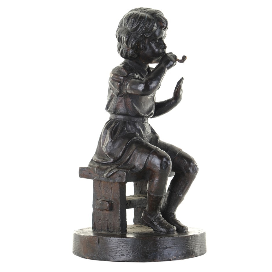 David Bromley (1960 ), Bronze Sculpture, Blowing Bubbles Auction