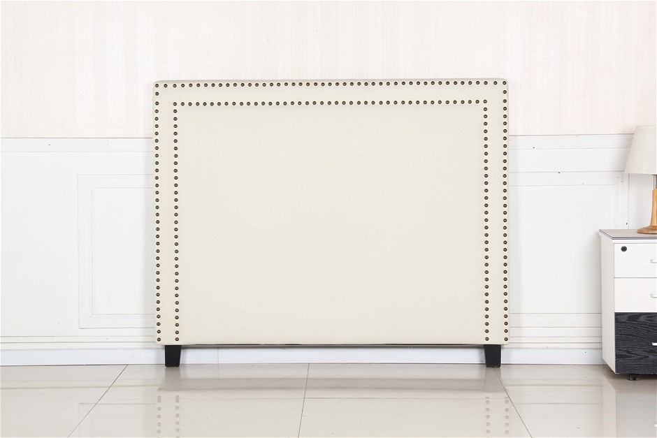 Bed Head Queen White Headboard Upholster