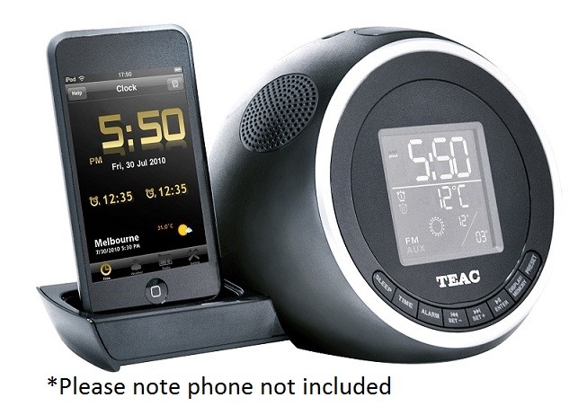 Teac Stereo Clock Radio with Iphone Dock