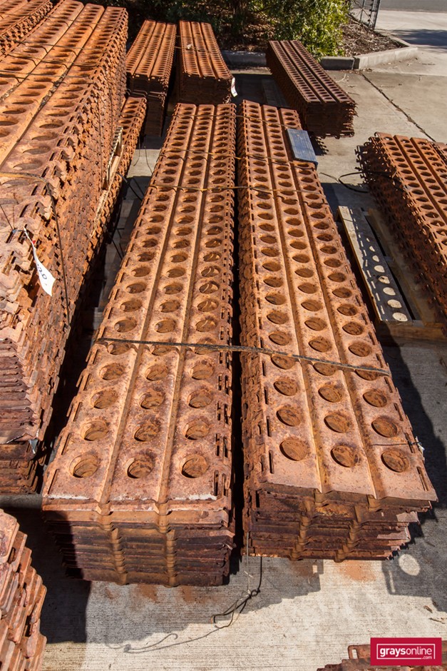 Marston Mat, Perforated Steel Planking, 10 x Pallets. Auction (0320