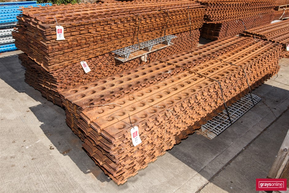 Marston Mat, Perforated Steel Planking, 10 x Pallets. Auction (0321