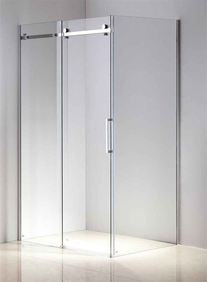 Shower Screen 1200x900x1950mm Frameless 