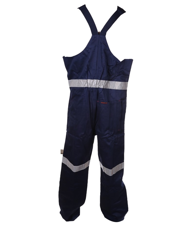 2 x KING GEE Overalls, Size 87R, Action Back, 3M Reflective, Navy