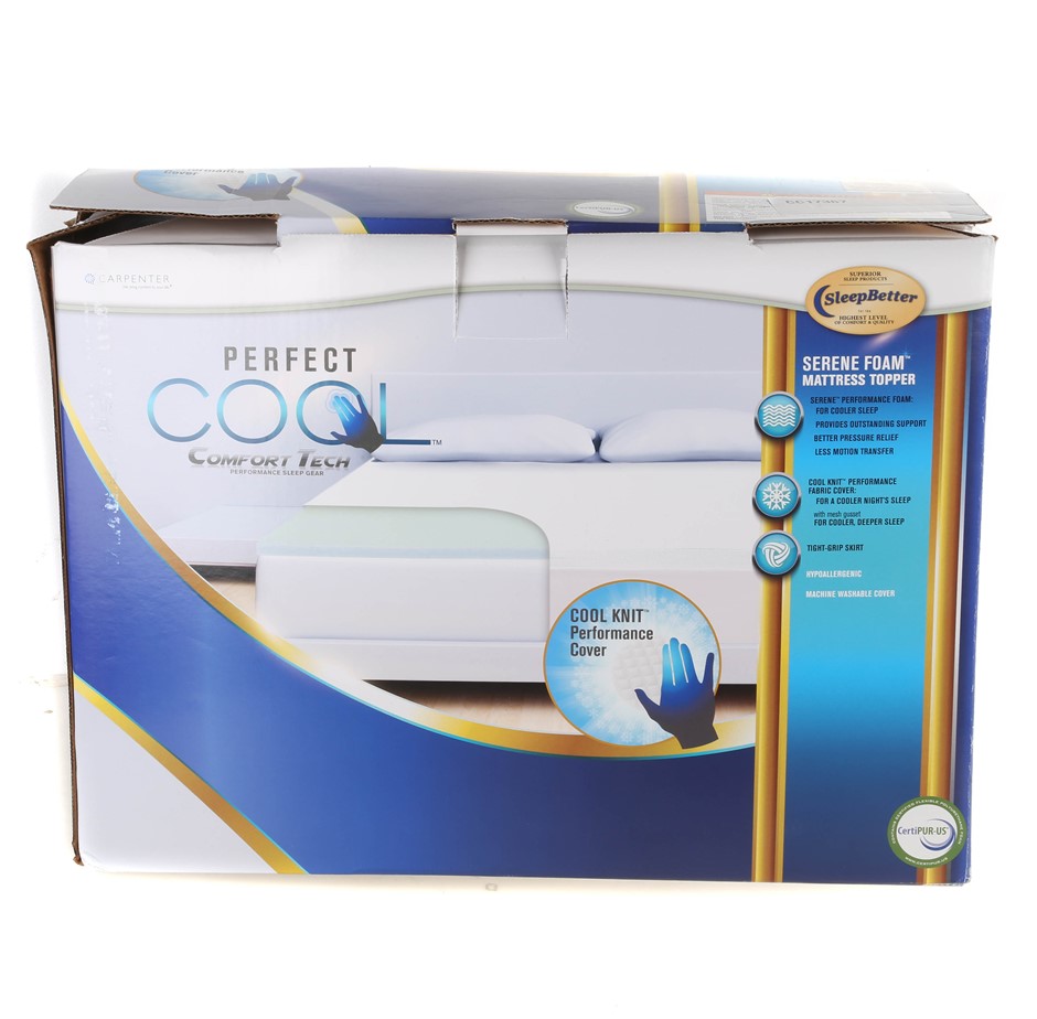 CARPENTER SERENE Foam Mattress Topper, Queen Size. N.B. Not in original