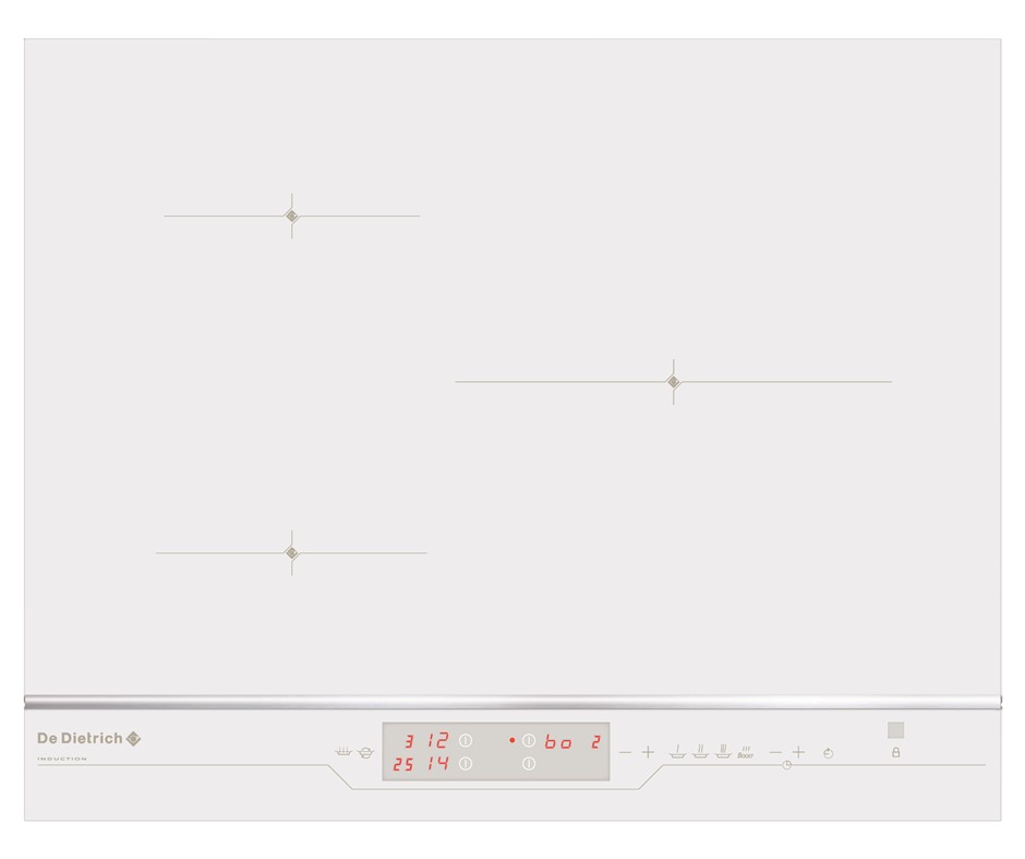 De Dietrich 65cm 3 Zones Induction Hob W