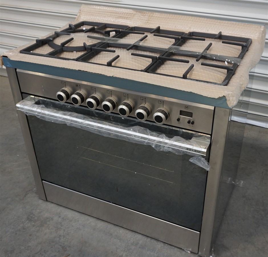 Glem 90cm Dual Fuel Cooker Model IT965PROEI Auction