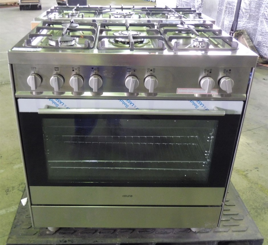 Euro 80cm All Gas Freestanding Oven, Model ESG800GUSX Auction (0004