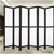 Artiss 6 Panel Wooden Room Divider - Black
