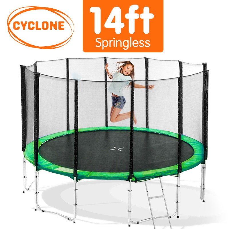 Cyclone 14 ft Springless trampoline with