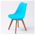 Replica Eames PU Padded Dining Chair - BLUE X4