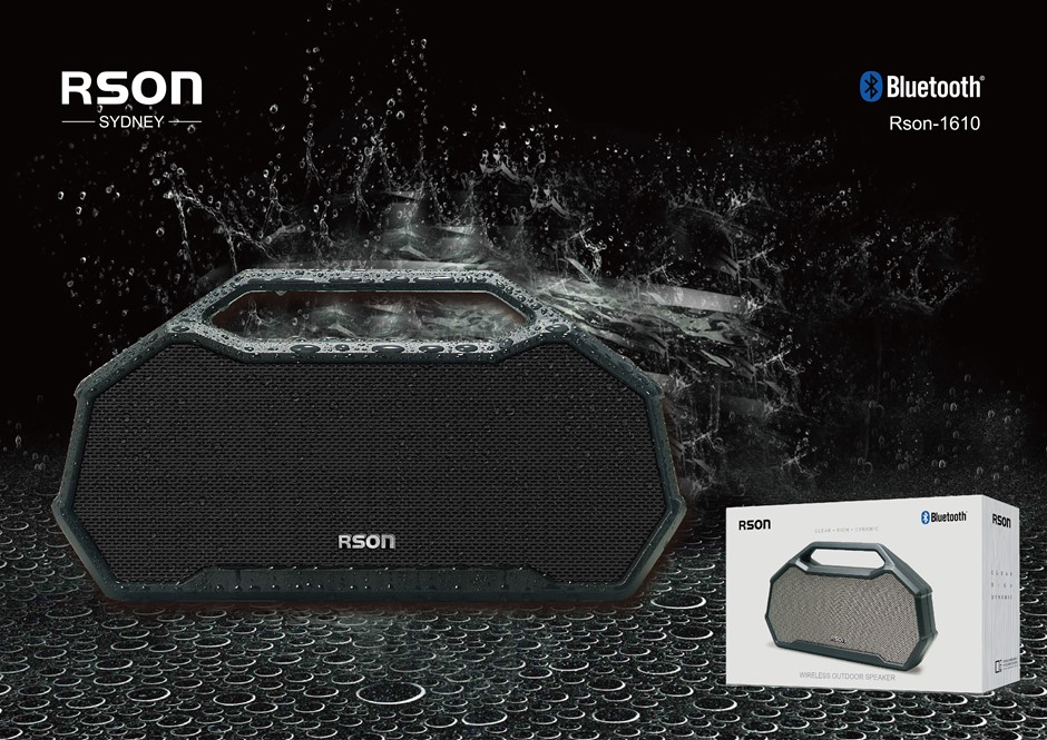 Rson Outdoor Grey Box Pile Bluetooth Spe