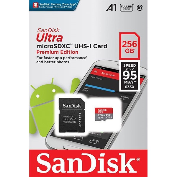 Карта памяти sandisk ultra microsdxc 256 гб