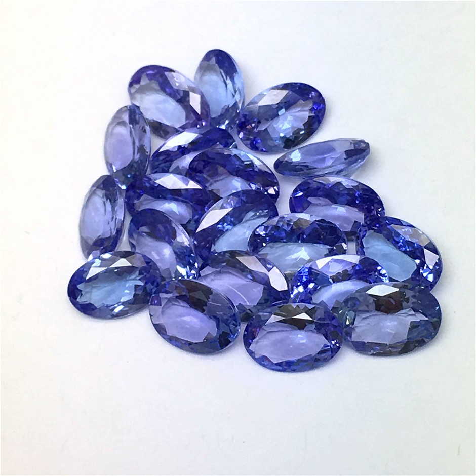 20x Loose Oval Shaped Natural Tanzanites 11.28ct In Total