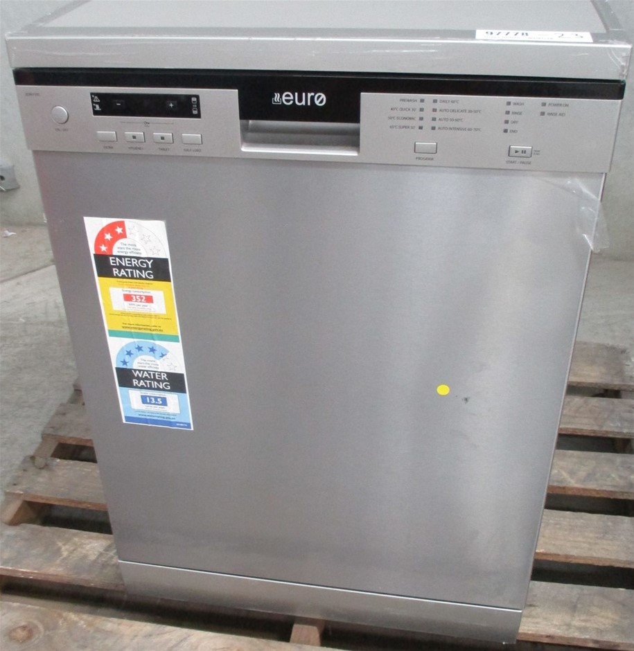 Euro Appliances 60cm Freestanding Dishwasher Model EDM15WH Auction