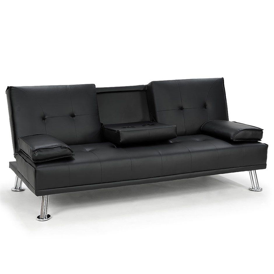 Sarantino Faux Leather Sofa Bed Lounge F