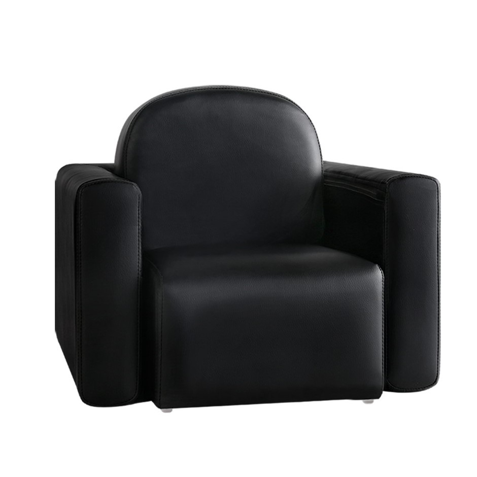 Keezi Kids Sofa Armchair Black PU Leathe