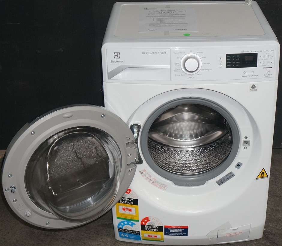 Electrolux EWW12753 7.5kg/4.5kg Washer Dryer Combo Auction