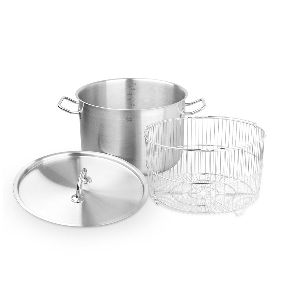 Pro-X 28cm SS 10L Casserole Stock Pot Li