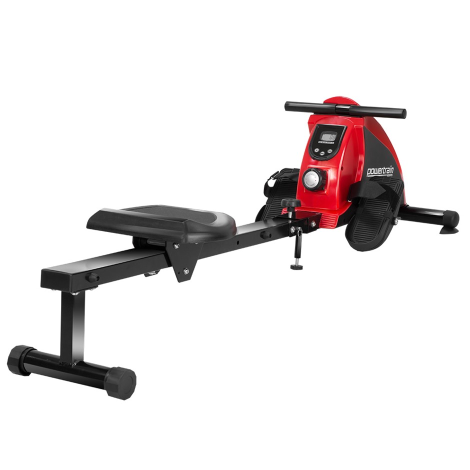 Buy Powertrain Foldable Rowing Machine Resistance RWH02 Red