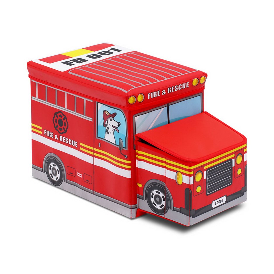 Kids Toy Storage Box - Red