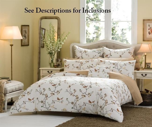 Sanderson Maia Natural Single Quilt Cove