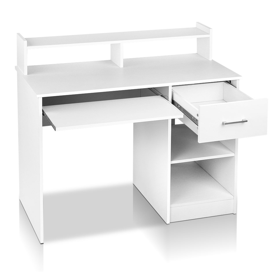 Artiss Office Computer Desk with Storage - White