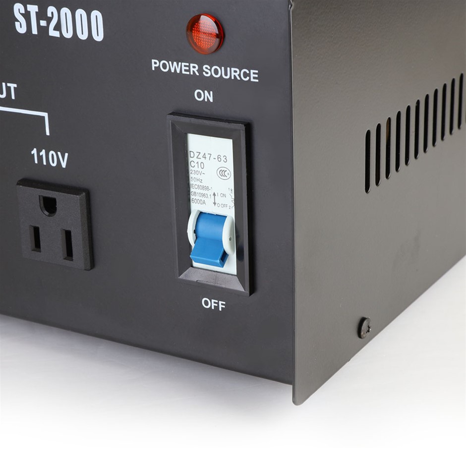 Buy 240v 110v Stepdown Transformer Converter 2000w Black Grays Australia