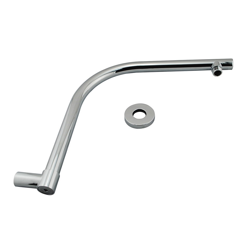 Buy Round Chrome Swivel Gooseneck Wall Mounted Shower Arm(Brass