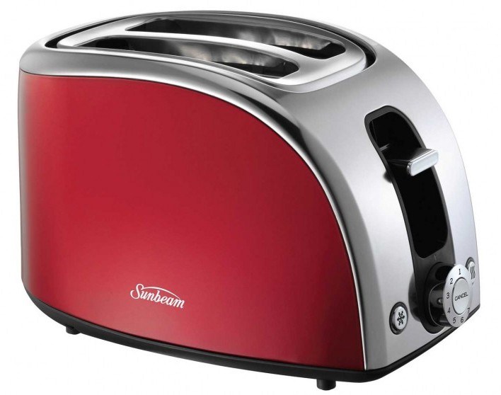 Sunbeam Retro 2 Slice Toaster - Cherry -