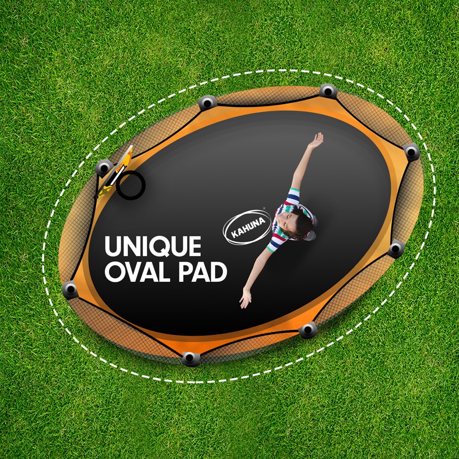 Kahuna Trampoline 8 ft x 14ft Oval Outdo