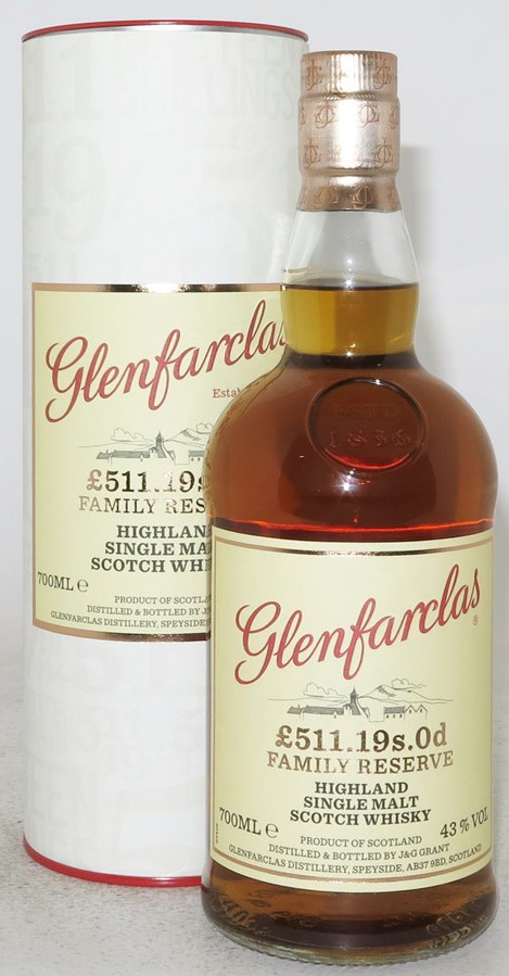 Glenfarclas £511.19S.0D Family Reserve S
